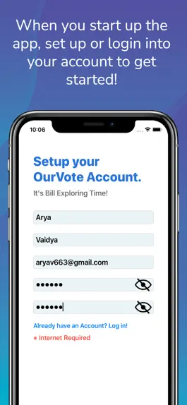 Game screenshot OurVote - Explore Bills apk