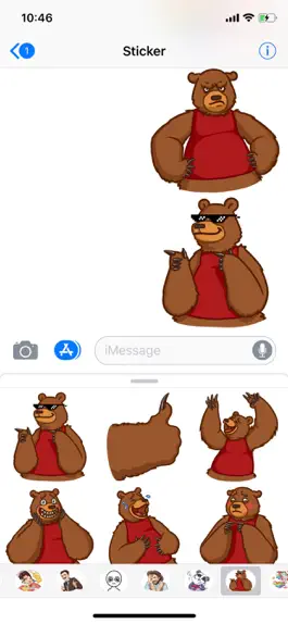 Game screenshot Cute Bear Pun Funny Stickers hack