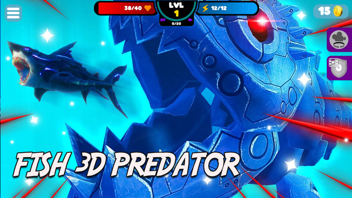 FISHING PREDATOR HUNGRY SHARK