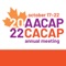 The AACAP / CACAP 2022 Annual Meeting will be held October 17 - 22 in Toronto, Ontario, and virtually