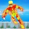 Start the fire hero robot rescue mission in the gangster crime city with the help of robot hero car to kill the street crimes in the superhero games