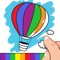 Finger Paint Coloring Book is a beautiful digital coloring book for kids, pure finger painting fun without all the mess