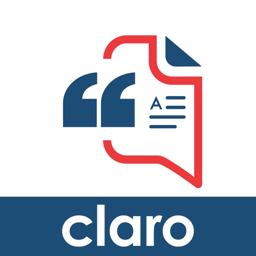 ClaroSpeak - Literacy Support iOS App