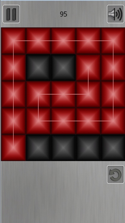 ZigZag Puzzle. Red and black