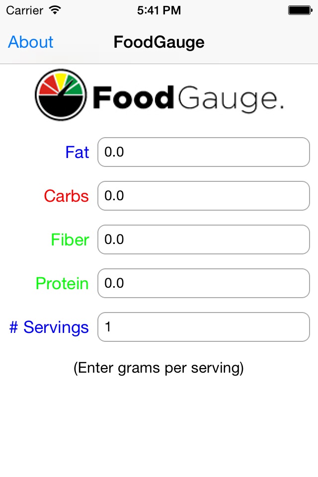 Foodgauge screenshot 3