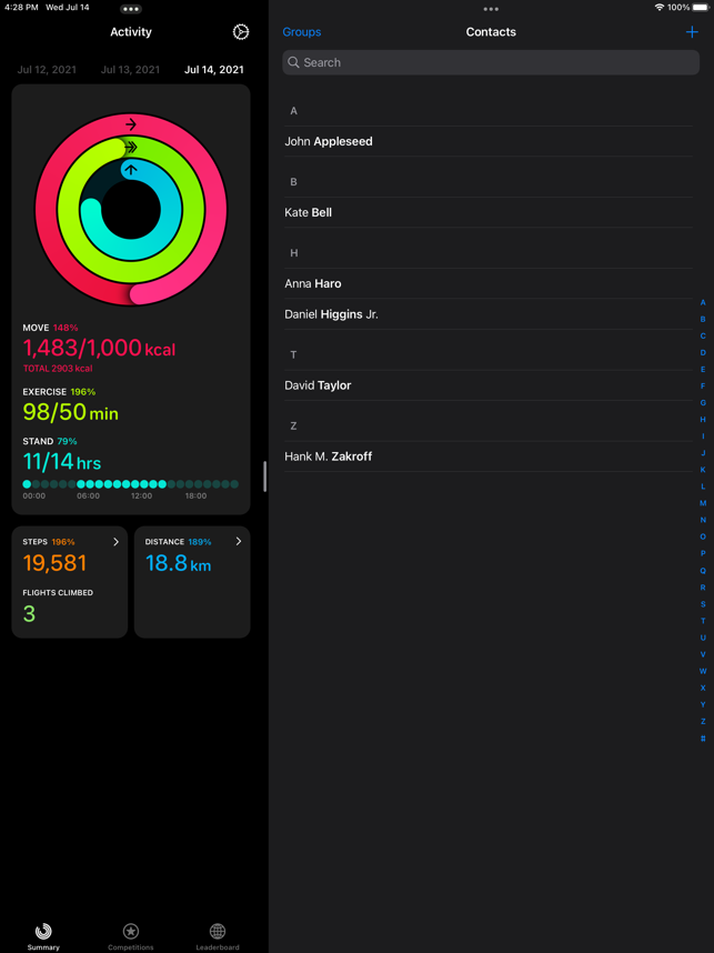 ‎Activity Tracker+ Screenshot