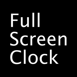 Reloj de pantalla completa icono