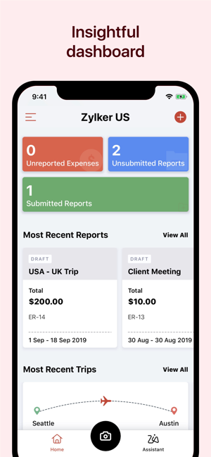 ‎Zoho Expense - Expense Reports Capture d'écran