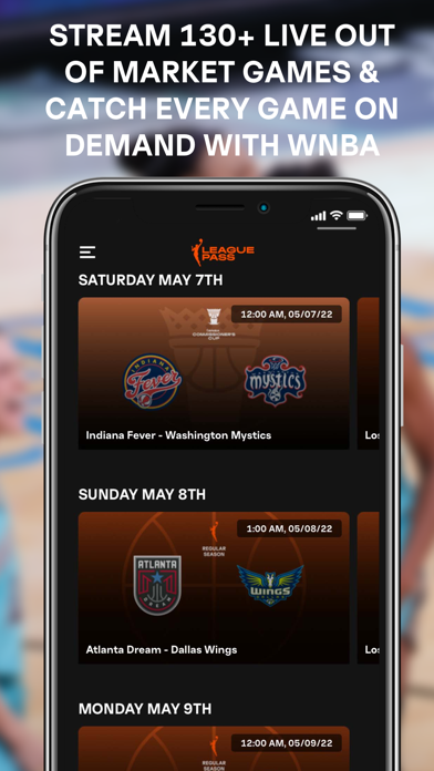 WNBA: Live Games & Scores Screenshot
