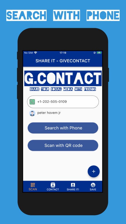 Give & Get contact Share it