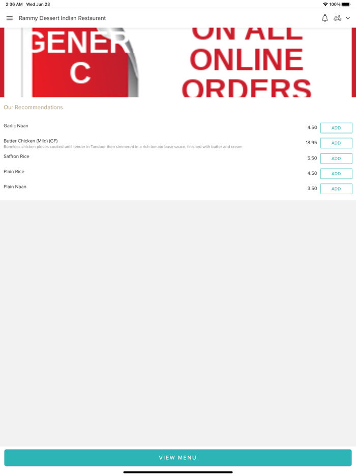 Rammy Dessert IndianRestaurant