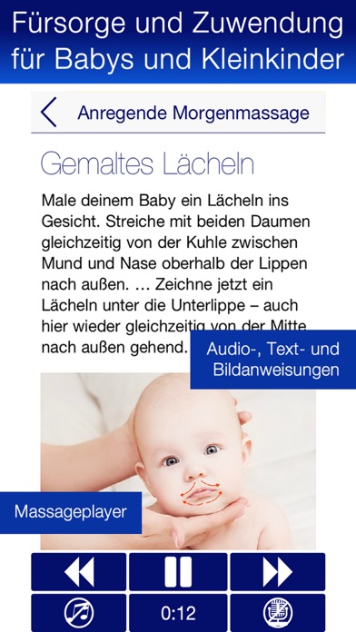 Babymassage mit Audioguide PRO Screenshots