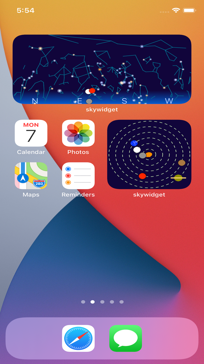 Sun, Moon and Planets Widget