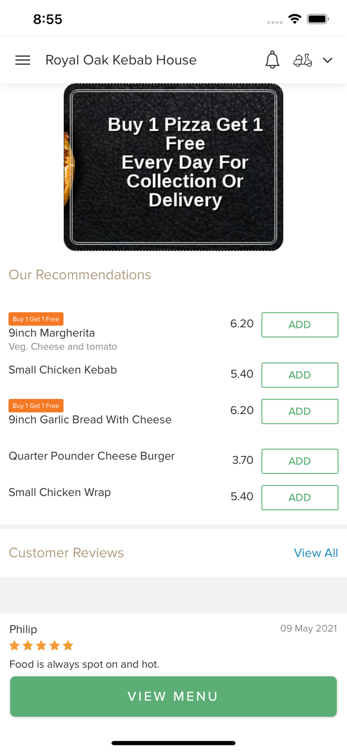 Royal Oak Kebab House.