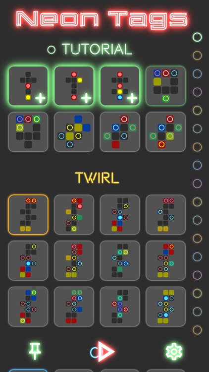 Neon Tags - math puzzle game screenshot-0