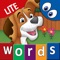 "First Words for Kids" includes 15 words with Animals, Vehicles, Shapes n Colours, Household items and Numbers (121 included in the Pro version)