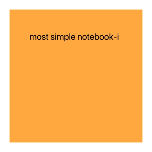 most simple notebook-i