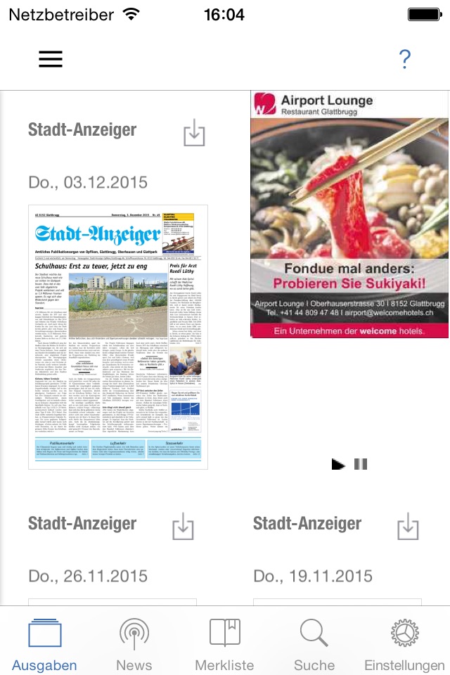 Stadt-Anzeiger screenshot 2