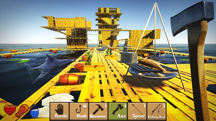 Raft Survival: Simulator