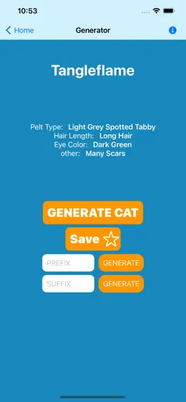 Game screenshot Clan Cat Generator apk