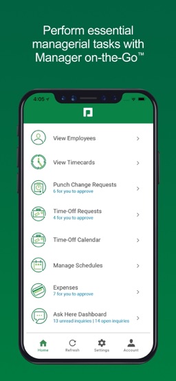 Paycom app screenshot