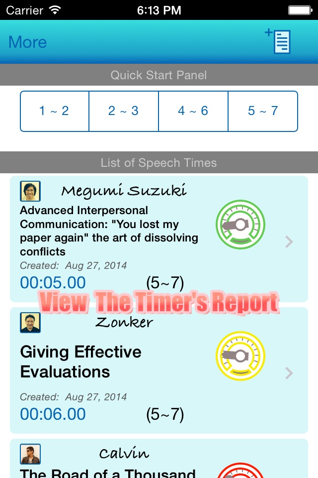 Toastmaster Timer screenshot 2