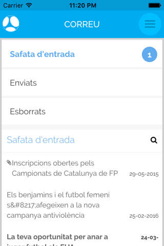 Futbol.cat, Portal del Federat screenshot 4