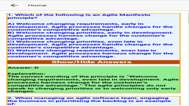 PMP Question Mock Exam PMBOK6 screenshot-8