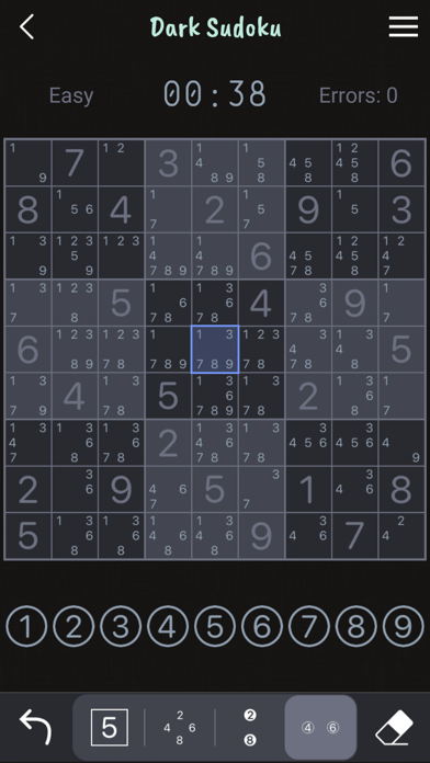 Dark Sudoku - Classic Puzzle screenshot 3