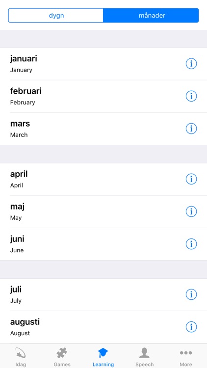 Learn Swedish - Calendar screenshot-5