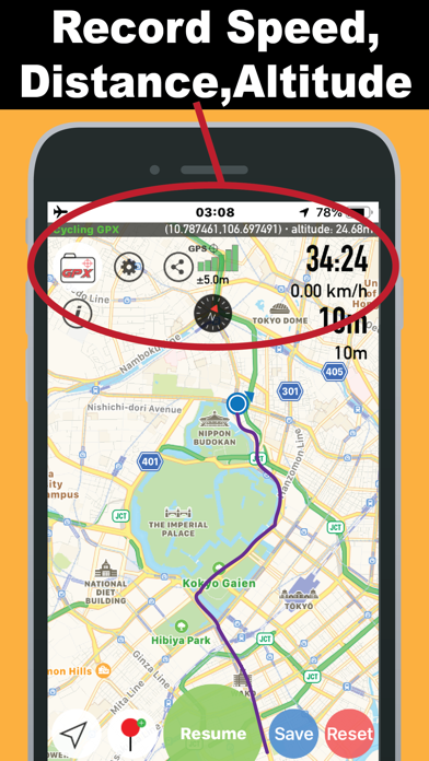 Cycling GPX Tracker screenshot 2