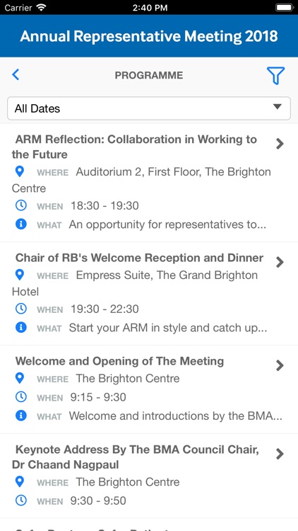 BMA Event App screenshot-3