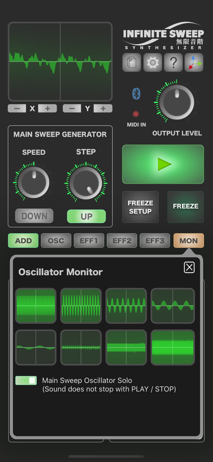 INFINITE SWEEP SYNTH