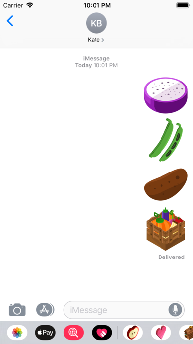 Vegtables and Fruits Stickers screenshot 2