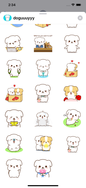 Snowy Dog Stickers(圖2)-速報App