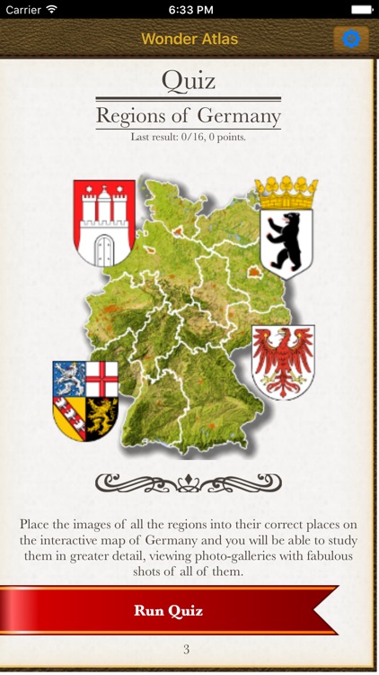 Germany. The Wonder Atlas Quiz