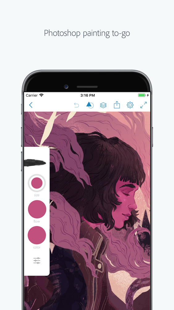 Adobe Photoshop Sketch App for iPhone - Free Download Adobe Photoshop