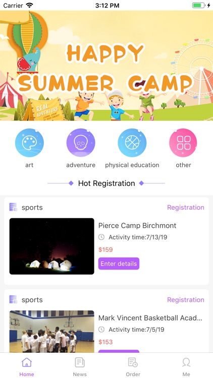 Happy summer camp