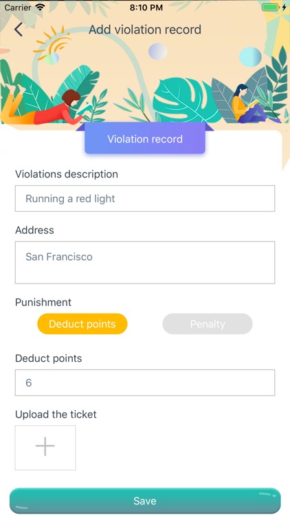 Traffic Violation Record