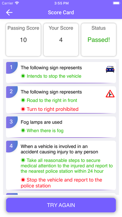 How to cancel & delete RTO Exam Info - Vehicle Detail from iphone & ipad 4