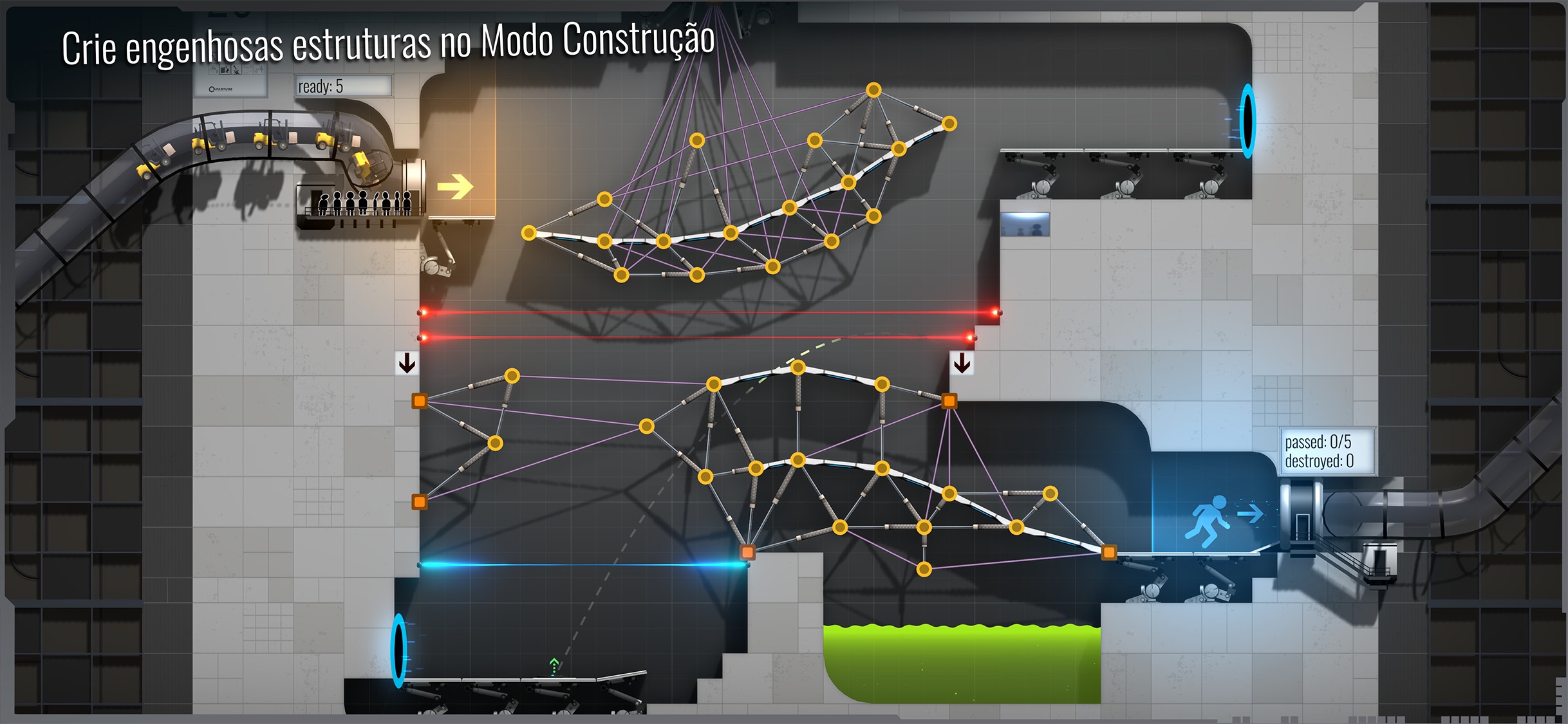 Screenshot do app Bridge Constructor Portal