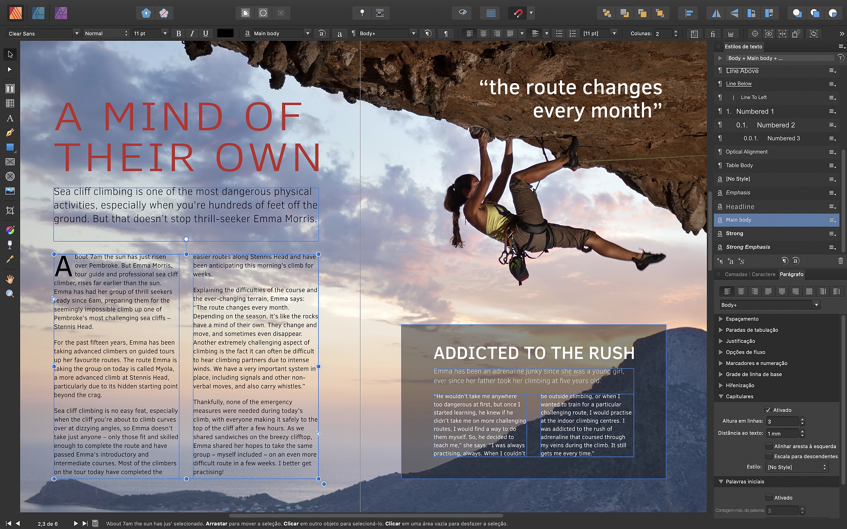 Screenshot do app Affinity Publisher