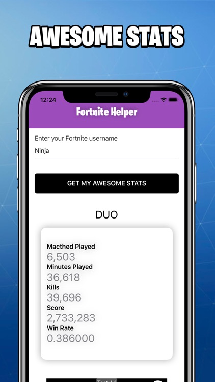 Helper for Fortnite PRO Stats