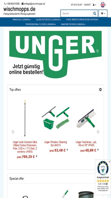 UNGER WINDOW CLEANING SHOP