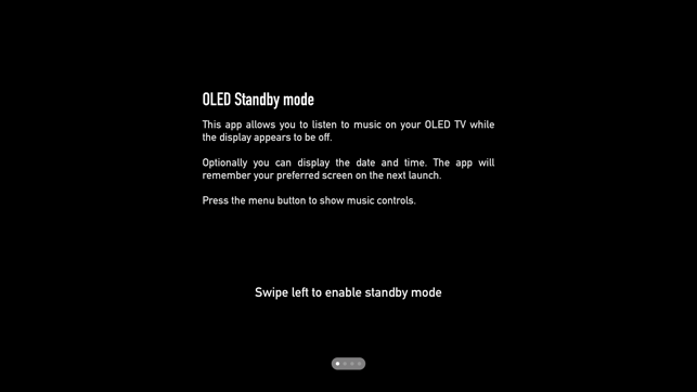 Standby for OLED