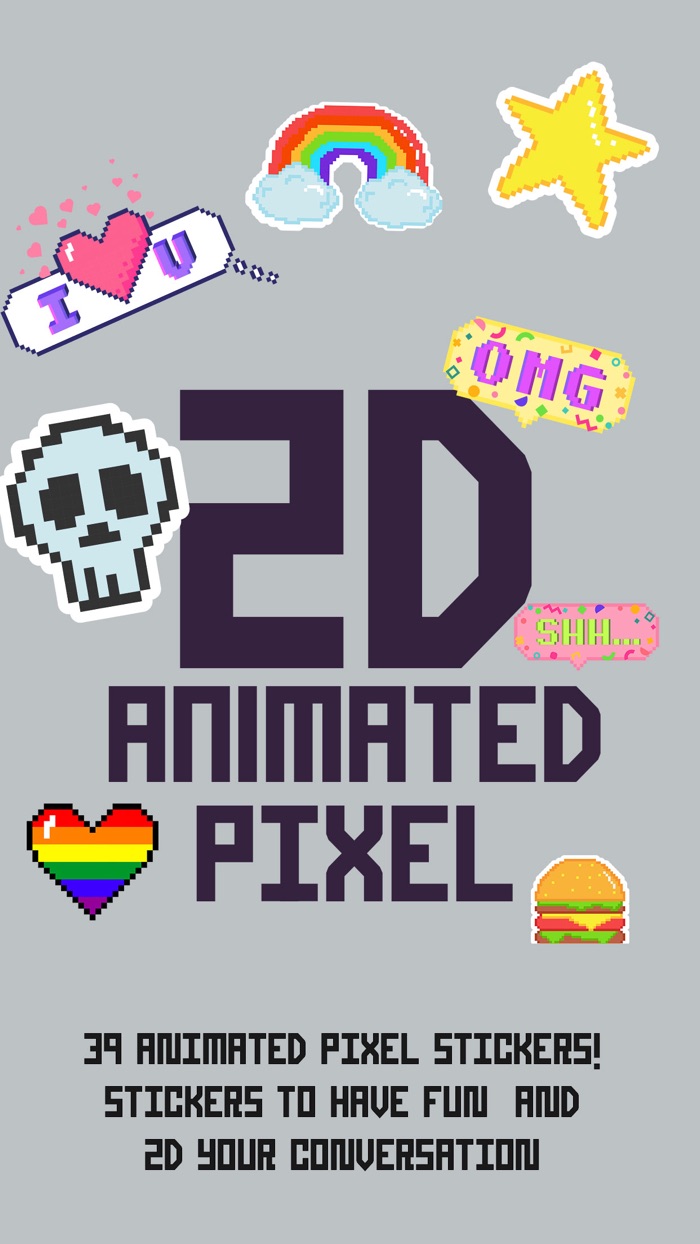2D Animated Pixel Stickers