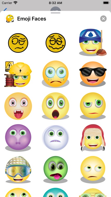 Emoji Faces Sticker Pack screenshot-4