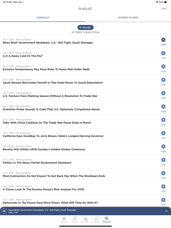 NPR iPad NPR iPad