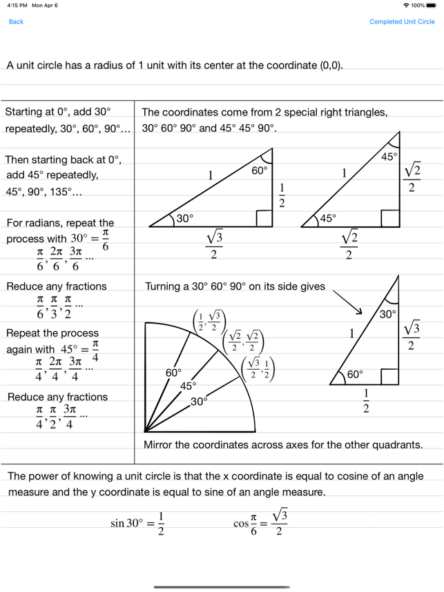 Unit Circle Practice(圖8)-速報App