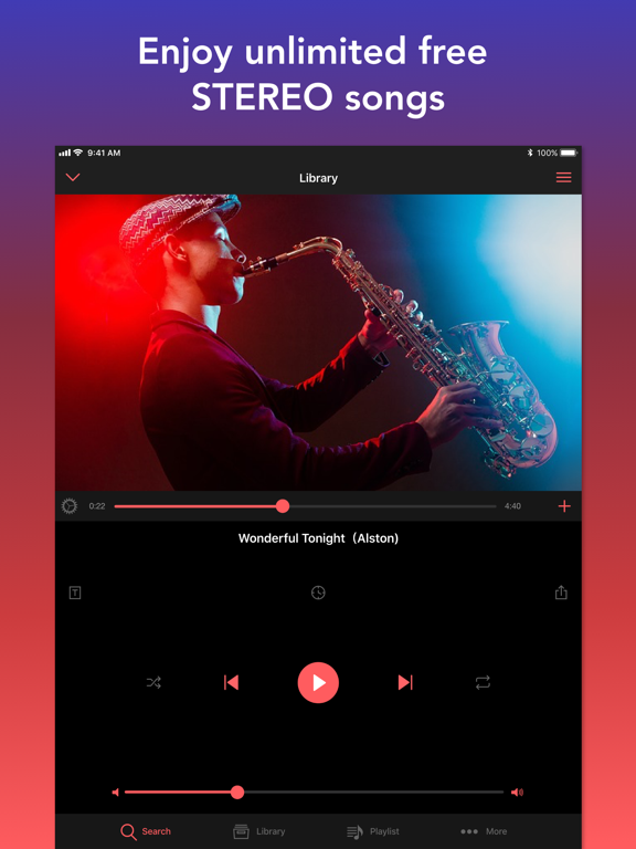 iPad Image of Mu - Online Music Video Player